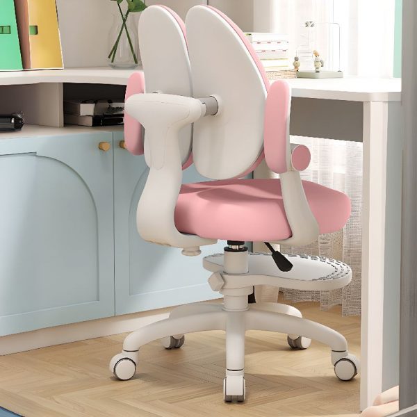 "Adjustable Height Kids Chair Stain-Resistant Upholstered Chair(s) with Lockable Casters"