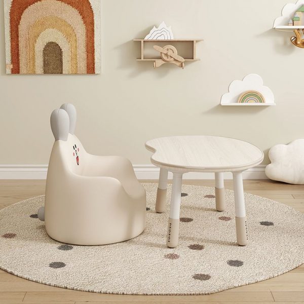 "Wood Grain Engineered Wood Moves Up and Down Moisture-proof Kids Computer Desk"