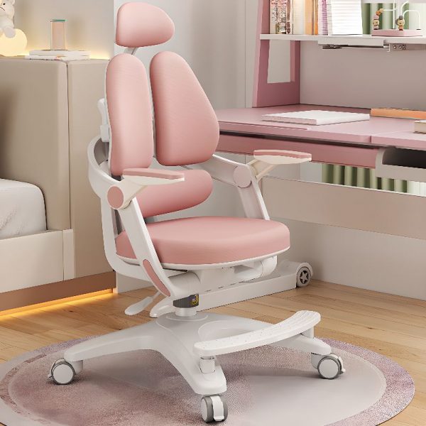 "Adjustable Height Children's Chair Lockable Wheels Upholstered Chair(s) With Arms"