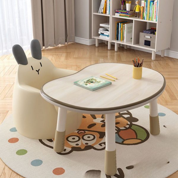 "White Timber Rainproof Multi-levelled Children Computer Desk"