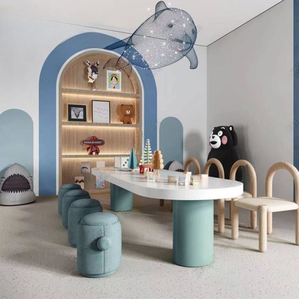 "White/Unfinished Wood Kids Computer Desk"