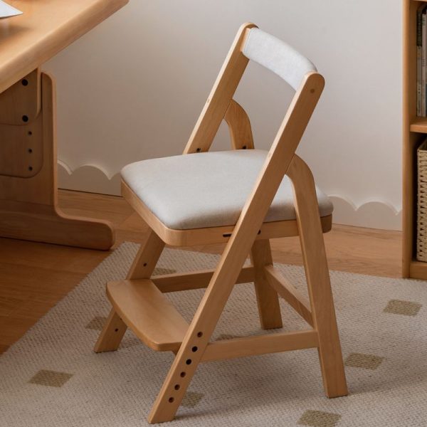 "Wood Solid Color Kids Activity Children's Chair Adjustable Height Upholstered Chair(s) Sponge"