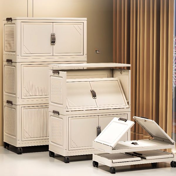 "Chalk Kids Armoire in Polymer Compound with 2/4/6 Doors"