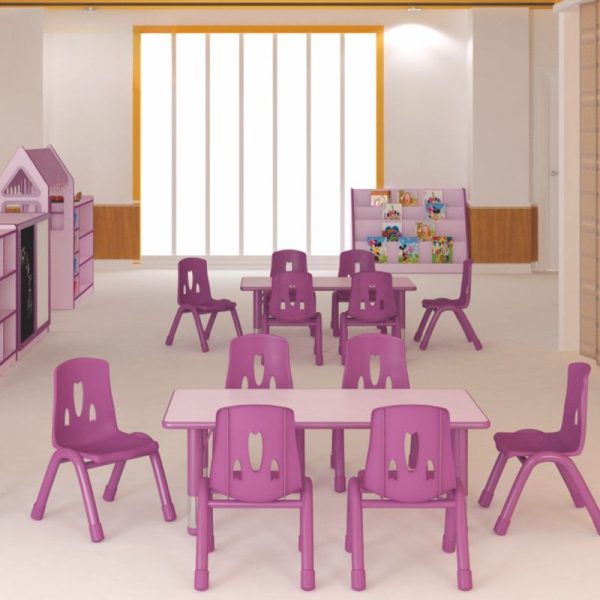 "Grape Color/Azure/Olive Green Reclaimed Wood Damp-proof Adaptable Height Children Computer Desk"