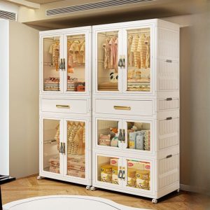 "Chalk Polymer Compound Kids Armoire with Shelf, Drawer, Clothing Rod, and Door"